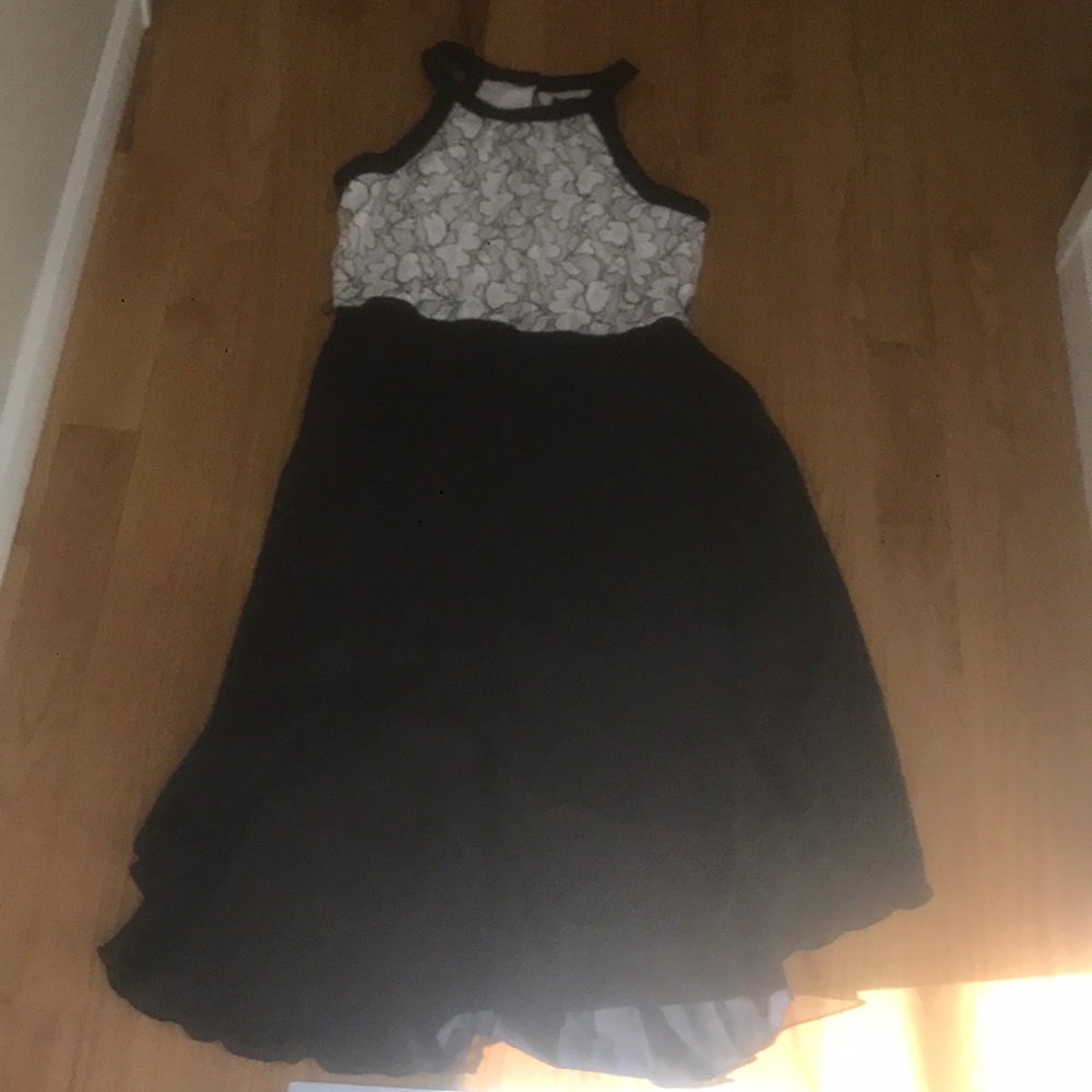 High low dress, top design, cut waist